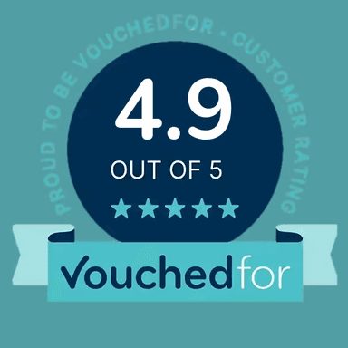 Rated 4.9 out of 5 by clients on VouchedFor